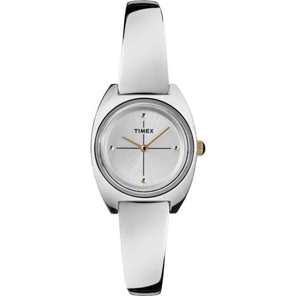 $159 MSRP- Timex Women\'s Analog Silver-Tone Watch Steel Bracelet